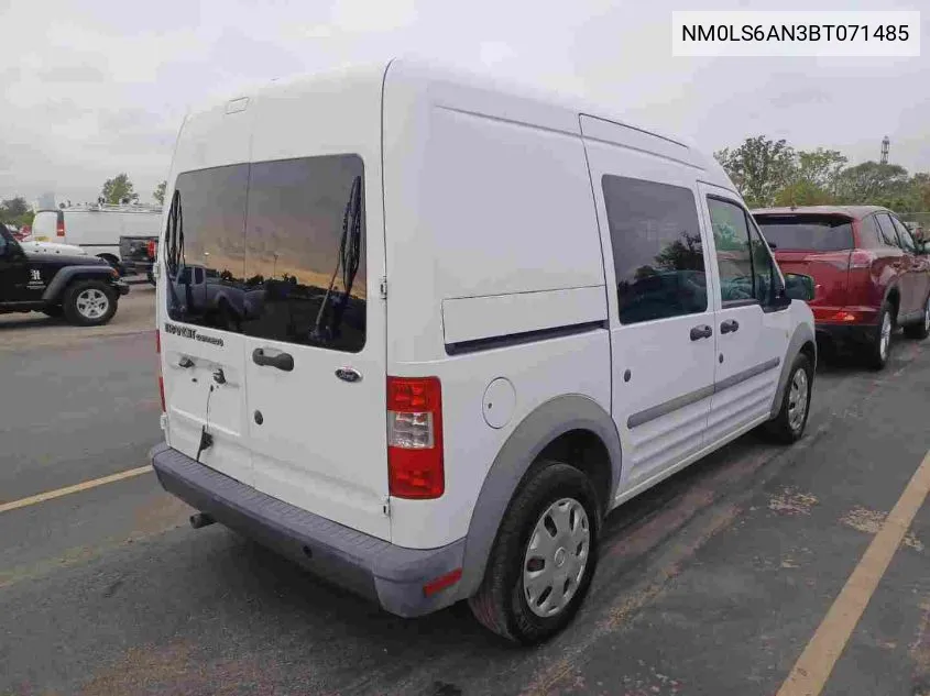 2011 Ford Transit Connect Xl VIN: NM0LS6AN3BT071485 Lot: 40789084