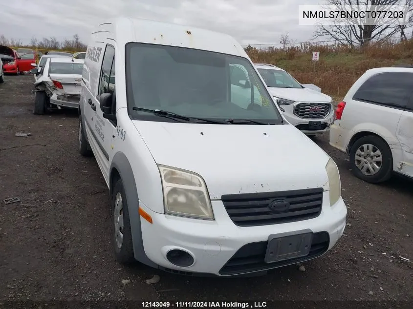 2012 Ford Transit Connect Xlt VIN: NM0LS7BN0CT077203 Lot: 12143049