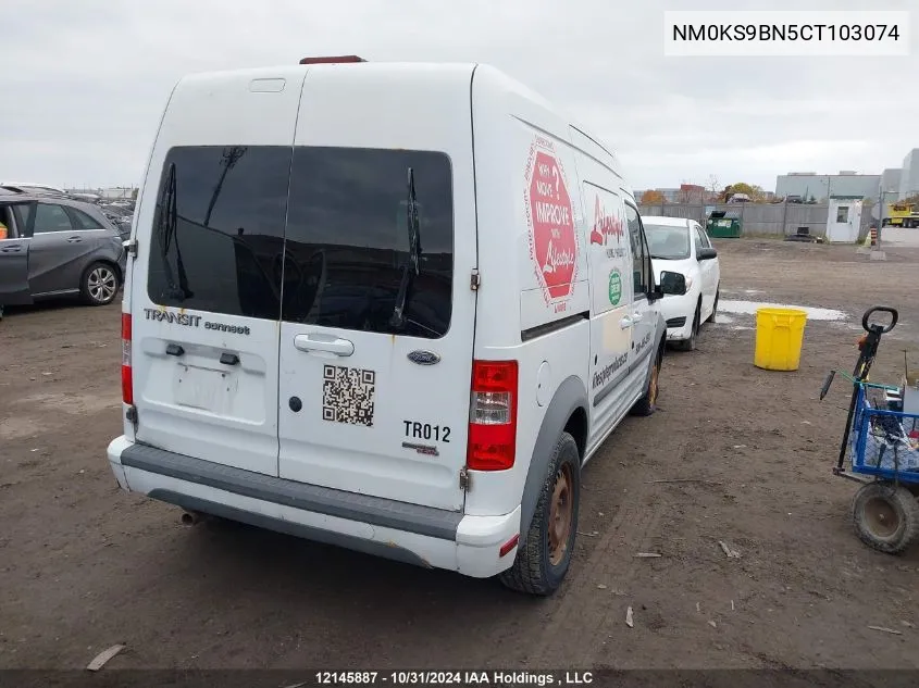 2012 Ford Transit Connect Xlt VIN: NM0KS9BN5CT103074 Lot: 12145887