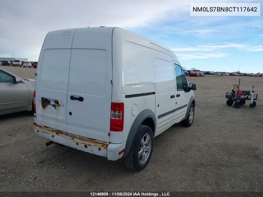 2012 Ford Transit Connect Xlt VIN: NM0LS7BN8CT117642 Lot: 12146909