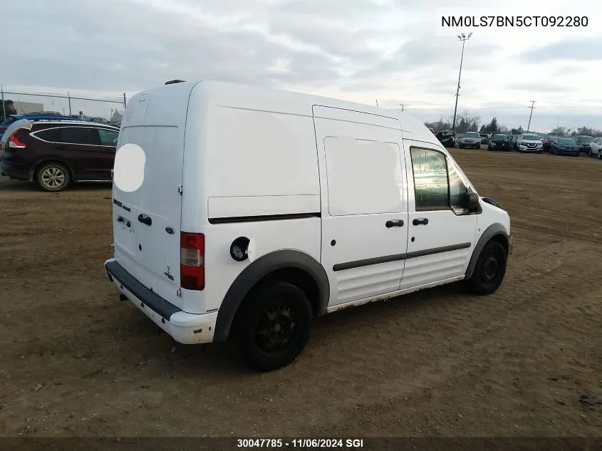 2012 Ford Transit Connect Xlt VIN: NM0LS7BN5CT092280 Lot: 30047785