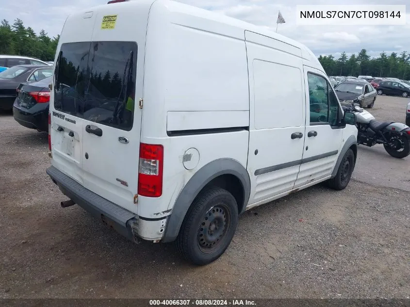 2012 Ford Transit Connect Xl VIN: NM0LS7CN7CT098144 Lot: 40066307