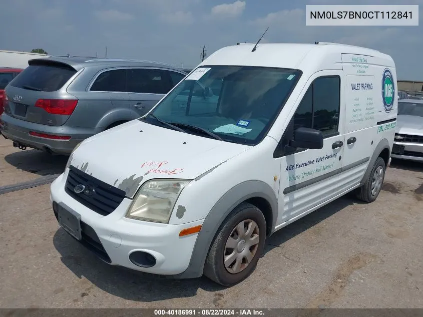 2012 Ford Transit Connect Xlt VIN: NM0LS7BN0CT112841 Lot: 40186991