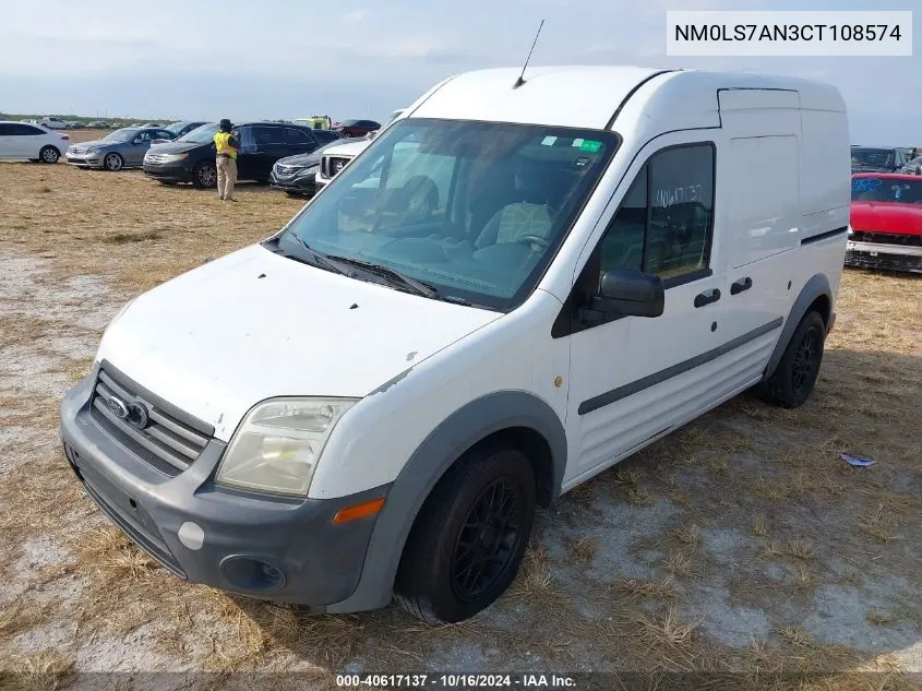 2012 Ford Transit Connect Xl VIN: NM0LS7AN3CT108574 Lot: 40617137