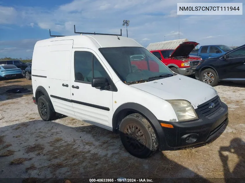 2012 Ford Transit Connect Xl VIN: NM0LS7CN7CT111944 Lot: 40633985