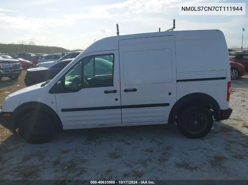 2012 Ford Transit Connect Xl VIN: NM0LS7CN7CT111944 Lot: 40633985