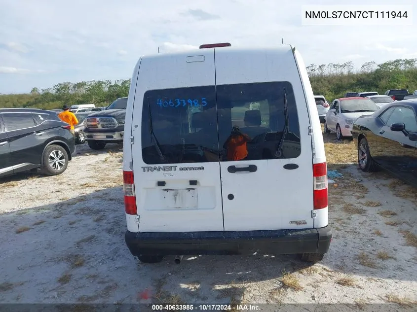 2012 Ford Transit Connect Xl VIN: NM0LS7CN7CT111944 Lot: 40633985