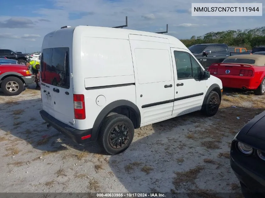 2012 Ford Transit Connect Xl VIN: NM0LS7CN7CT111944 Lot: 40633985