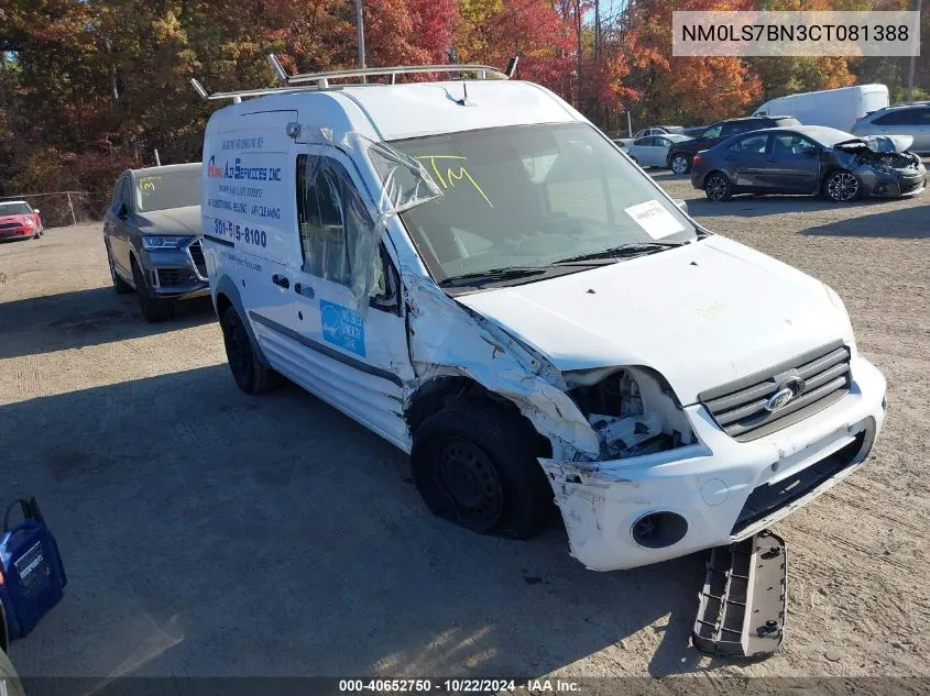 2012 Ford Transit Connect Xlt VIN: NM0LS7BN3CT081388 Lot: 40652750