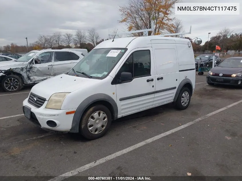 2012 Ford Transit Connect Xlt VIN: NM0LS7BN4CT117475 Lot: 40760381