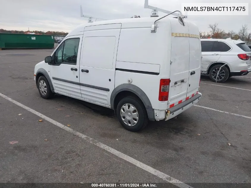 2012 Ford Transit Connect Xlt VIN: NM0LS7BN4CT117475 Lot: 40760381