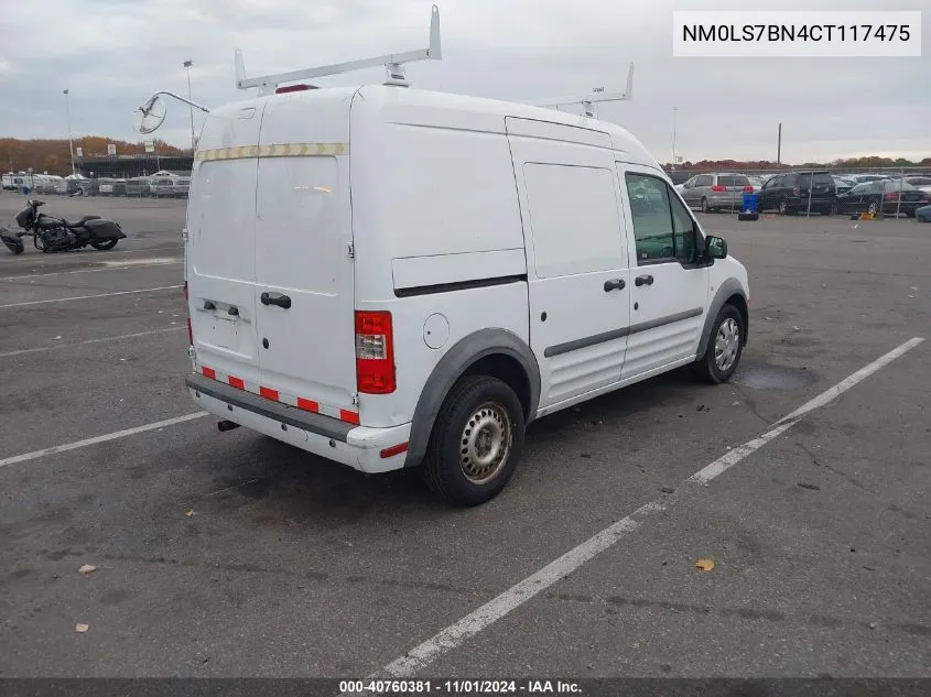 2012 Ford Transit Connect Xlt VIN: NM0LS7BN4CT117475 Lot: 40760381