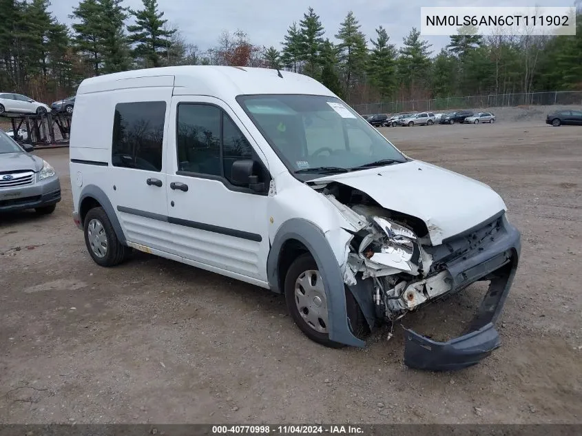 2012 Ford Transit Connect Xl VIN: NM0LS6AN6CT111902 Lot: 40770998