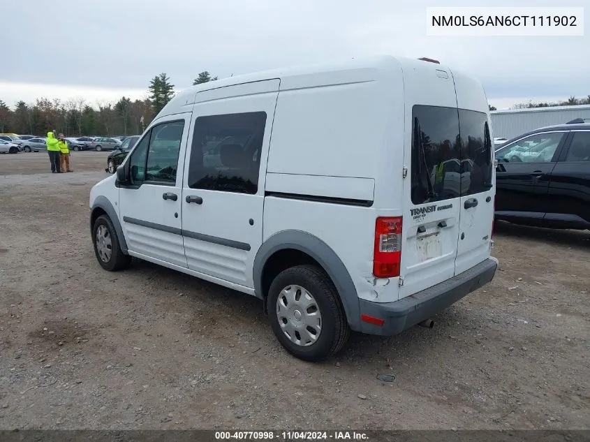 2012 Ford Transit Connect Xl VIN: NM0LS6AN6CT111902 Lot: 40770998