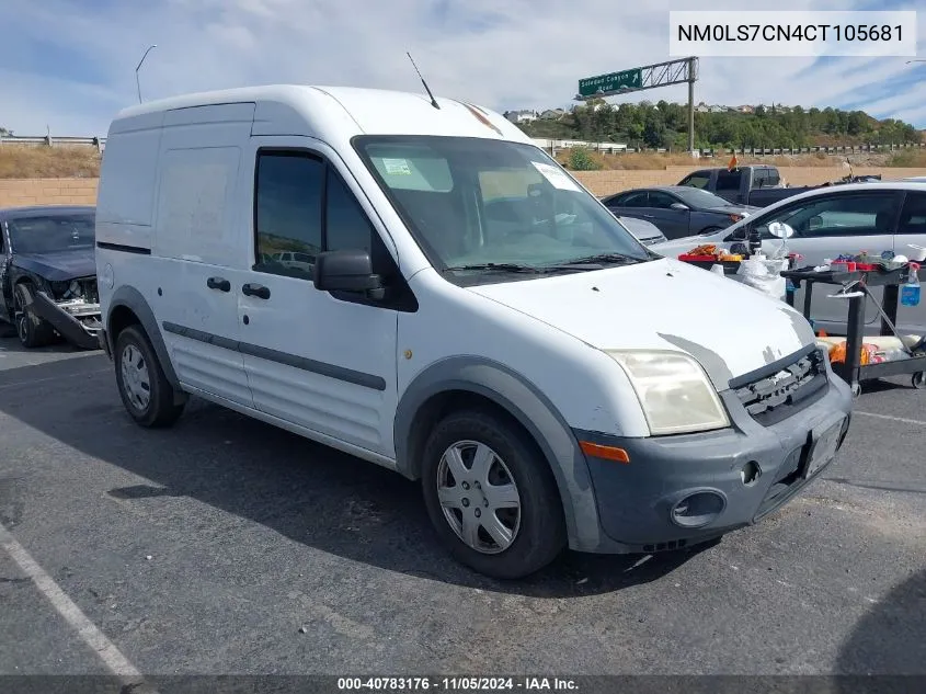 2012 Ford Transit Connect Xl VIN: NM0LS7CN4CT105681 Lot: 40783176