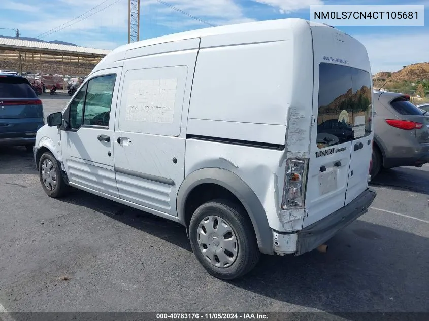 2012 Ford Transit Connect Xl VIN: NM0LS7CN4CT105681 Lot: 40783176