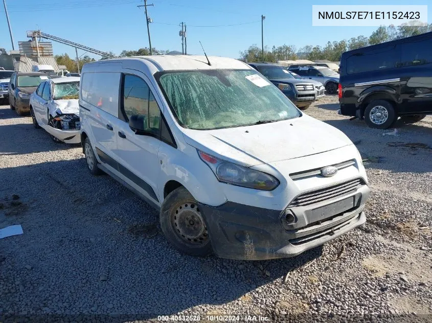 2014 Ford Transit Connect Xl VIN: NM0LS7E71E1152423 Lot: 40532528