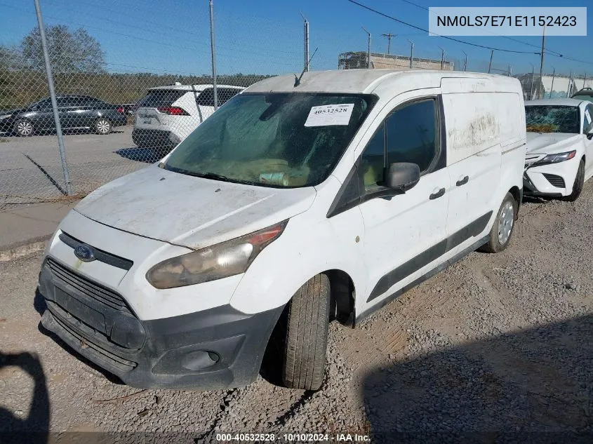 2014 Ford Transit Connect Xl VIN: NM0LS7E71E1152423 Lot: 40532528