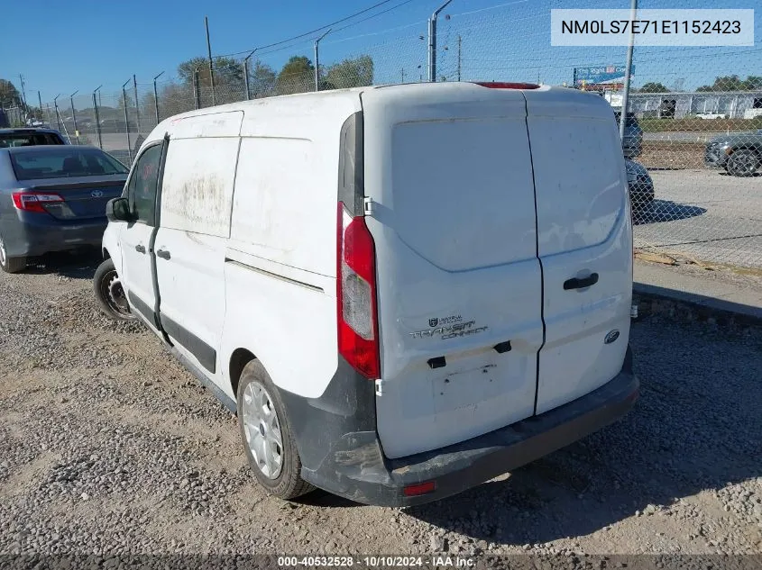 2014 Ford Transit Connect Xl VIN: NM0LS7E71E1152423 Lot: 40532528