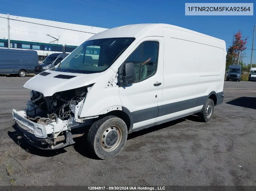 2015 Ford Transit T-250 VIN: 1FTNR2CM5FKA92564 Lot: 12094917