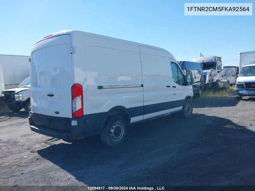 2015 Ford Transit T-250 VIN: 1FTNR2CM5FKA92564 Lot: 12094917