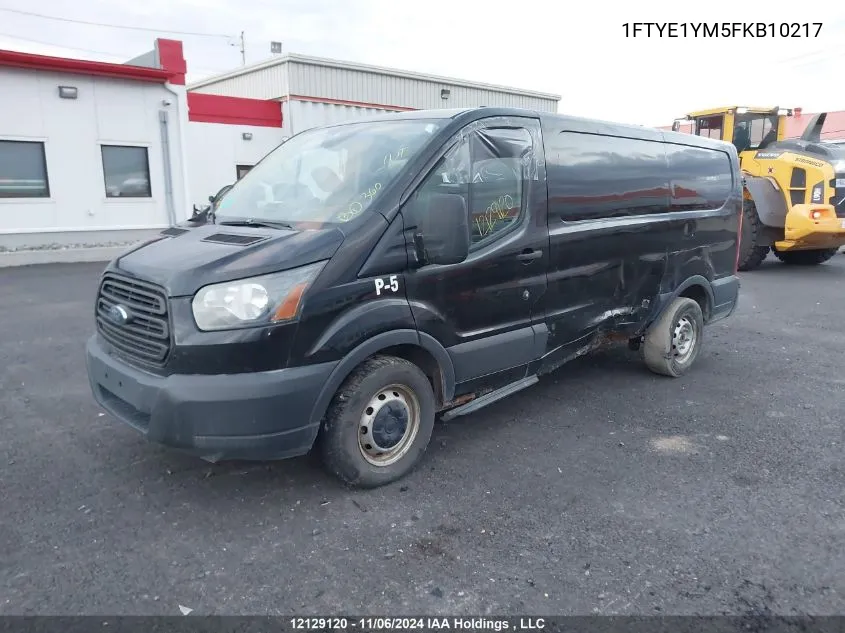 2015 Ford Transit T-150 VIN: 1FTYE1YM5FKB10217 Lot: 12129120