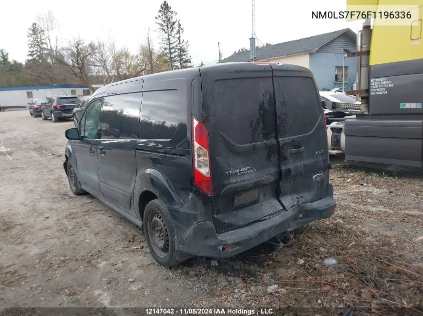 2015 Ford Transit Connect Xlt VIN: NM0LS7F76F1196336 Lot: 12147042