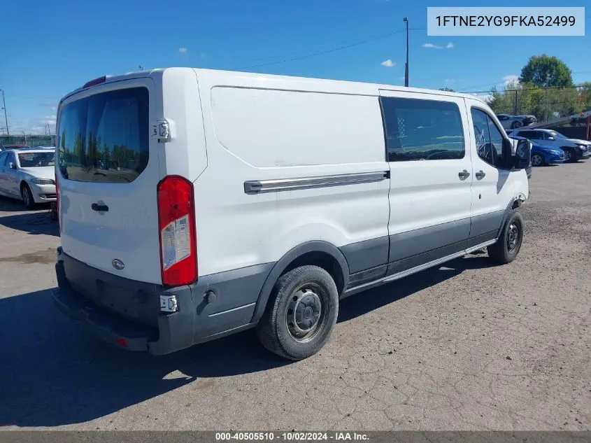 2015 Ford Transit-150 VIN: 1FTNE2YG9FKA52499 Lot: 40505510