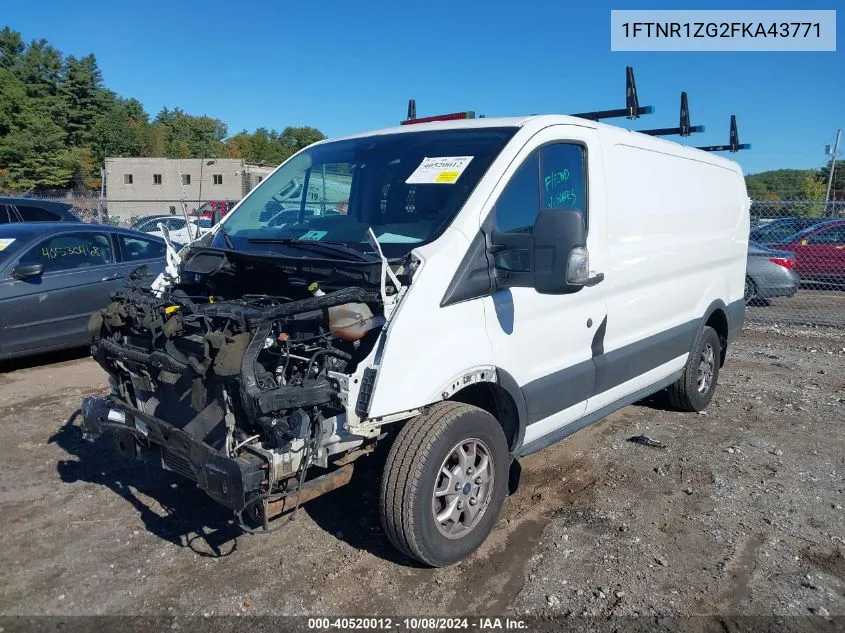 2015 Ford Transit-250 VIN: 1FTNR1ZG2FKA43771 Lot: 40520012