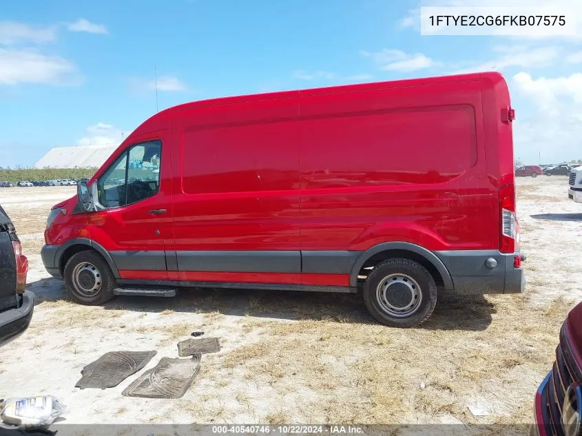 2015 Ford Transit-150 VIN: 1FTYE2CG6FKB07575 Lot: 40540746