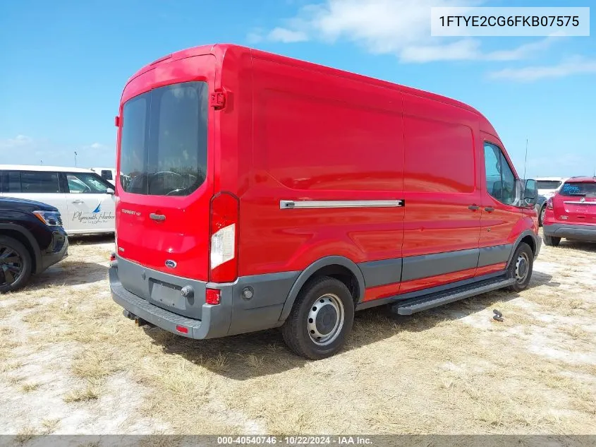 2015 Ford Transit-150 VIN: 1FTYE2CG6FKB07575 Lot: 40540746