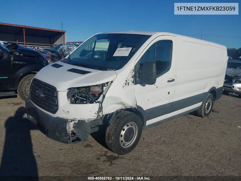 2015 Ford Transit T-150 VIN: 1FTNE1ZMXFKB23059 Lot: 40555783