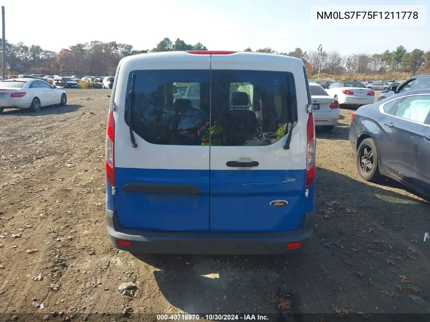 2015 Ford Transit Connect Xlt VIN: NM0LS7F75F1211778 Lot: 40716970