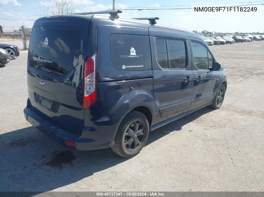 2015 Ford Transit Connect Xlt VIN: NM0GE9F71F1182249 Lot: 40727347