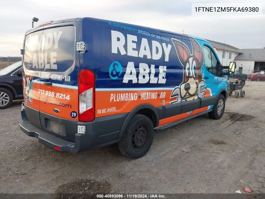 2015 Ford Transit-150 VIN: 1FTNE1ZM5FKA69380 Lot: 40893096