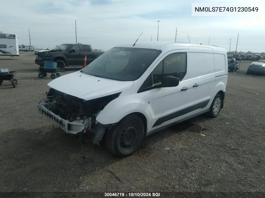 2016 Ford Transit Connect Xl VIN: NM0LS7E74G1230549 Lot: 30046719