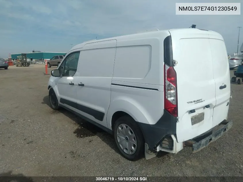 2016 Ford Transit Connect Xl VIN: NM0LS7E74G1230549 Lot: 30046719