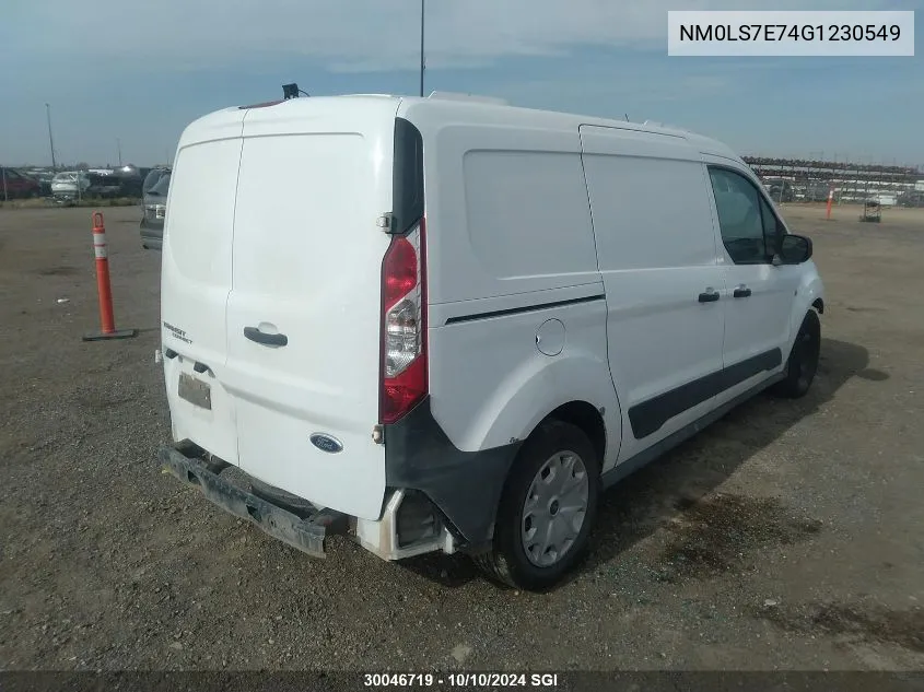 2016 Ford Transit Connect Xl VIN: NM0LS7E74G1230549 Lot: 30046719