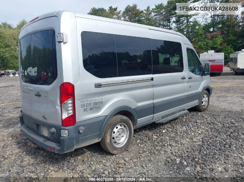 1FBAX2CG3GKA28608 2016 Ford Transit-350 Xlt