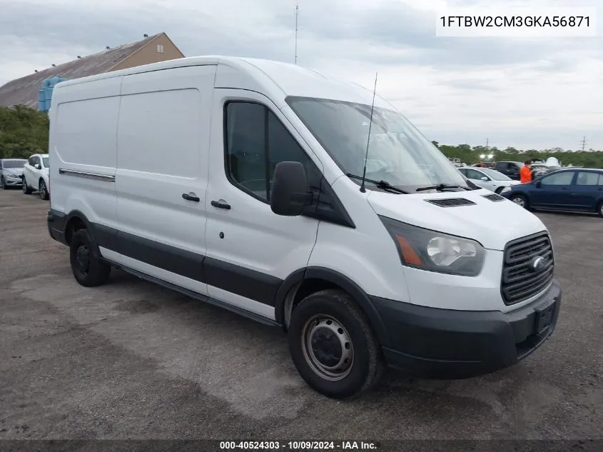 2016 Ford Transit T-350 VIN: 1FTBW2CM3GKA56871 Lot: 40524303