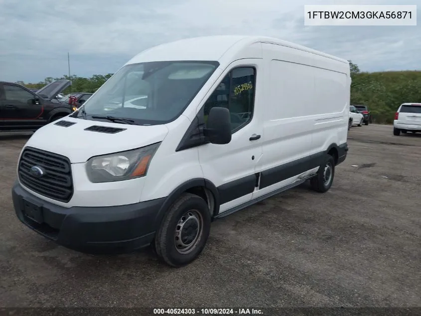 2016 Ford Transit T-350 VIN: 1FTBW2CM3GKA56871 Lot: 40524303