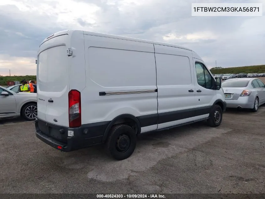 2016 Ford Transit T-350 VIN: 1FTBW2CM3GKA56871 Lot: 40524303