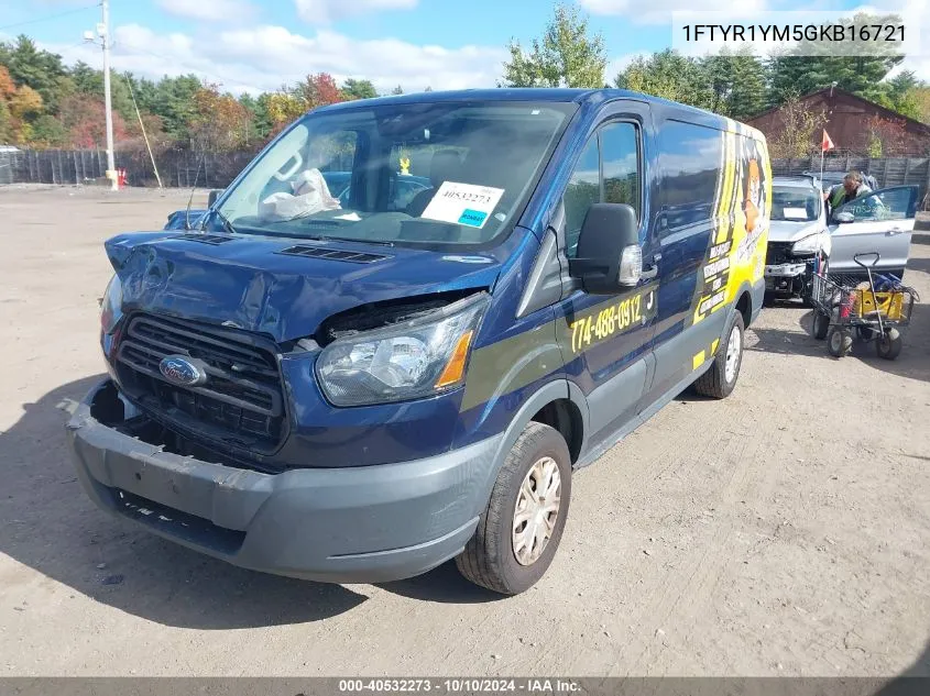 2016 Ford Transit-250 VIN: 1FTYR1YM5GKB16721 Lot: 40532273