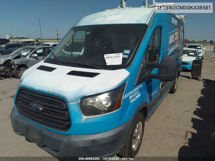 1FTBW2CM3GKA38581 2016 Ford Transit-350