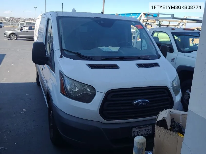 2016 Ford Transit T-150 VIN: 1FTYE1YM3GKB08774 Lot: 40572484