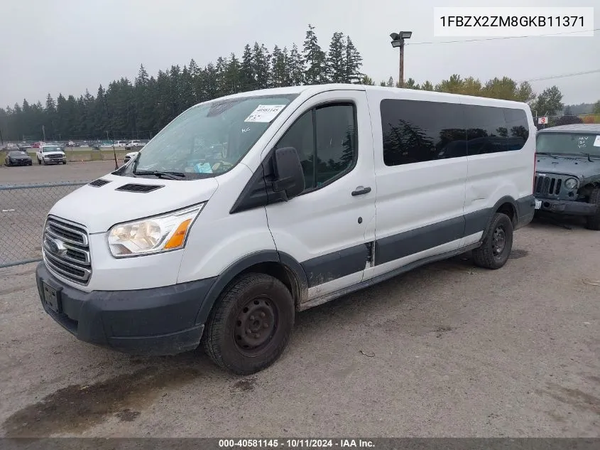 2016 Ford Transit-350 T-350 VIN: 1FBZX2ZM8GKB11371 Lot: 40581145