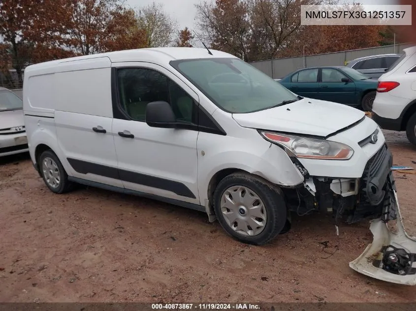 2016 Ford Transit Connect Xlt VIN: NM0LS7FX3G1251357 Lot: 40873867