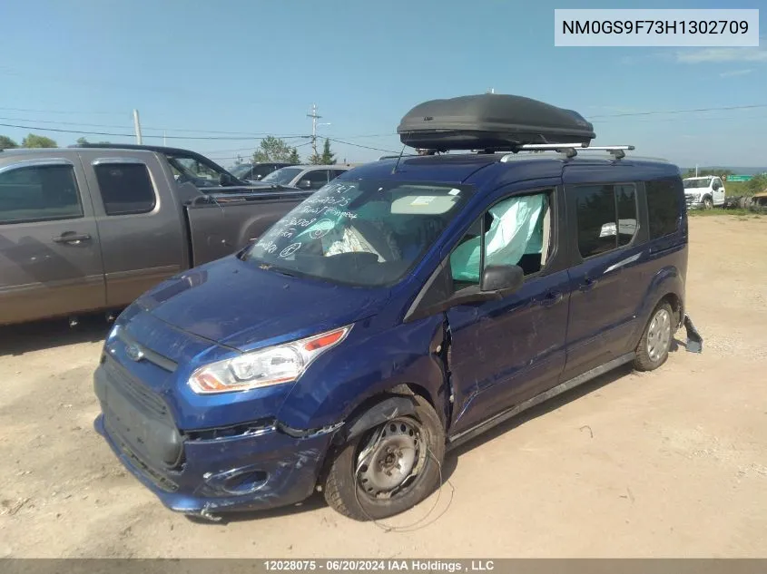 2017 Ford Transit Connect VIN: NM0GS9F73H1302709 Lot: 12028075