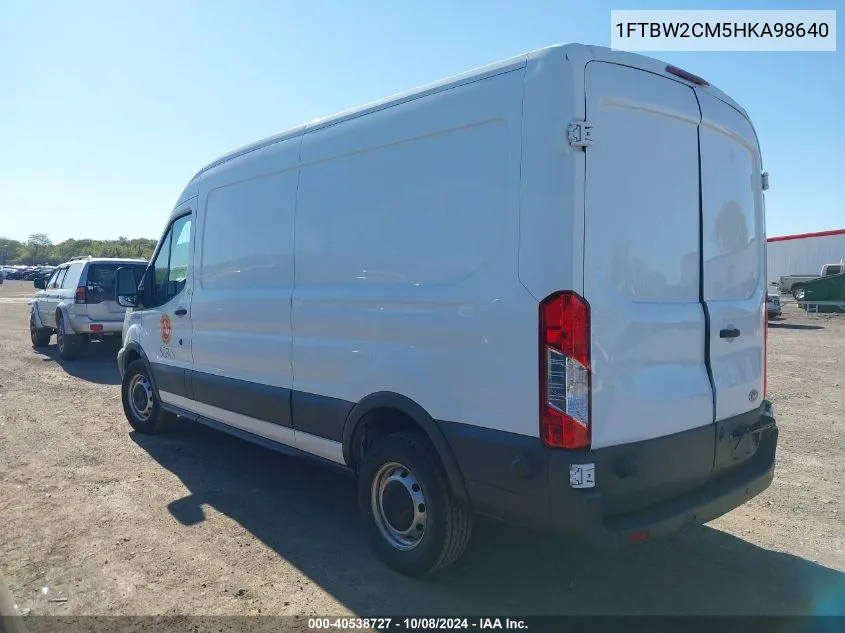 2017 Ford Transit-350 VIN: 1FTBW2CM5HKA98640 Lot: 40538727