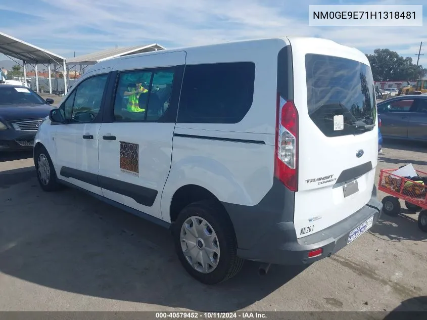 NM0GE9E71H1318481 2017 Ford Transit Connect Xl